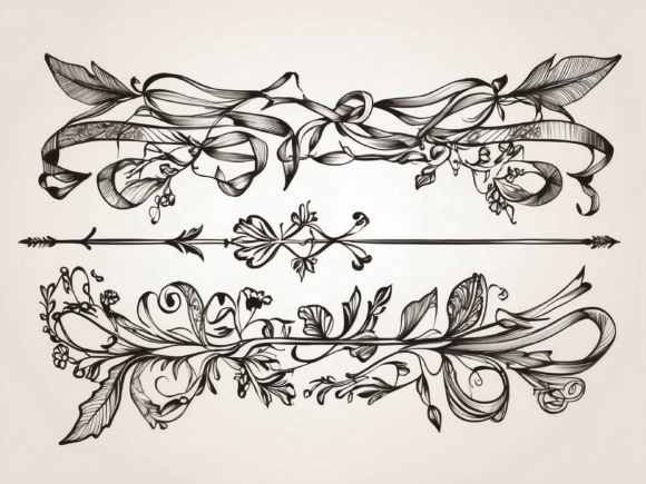 Download About Hand Drawn Floral Decorative Borde - Floral Collection
